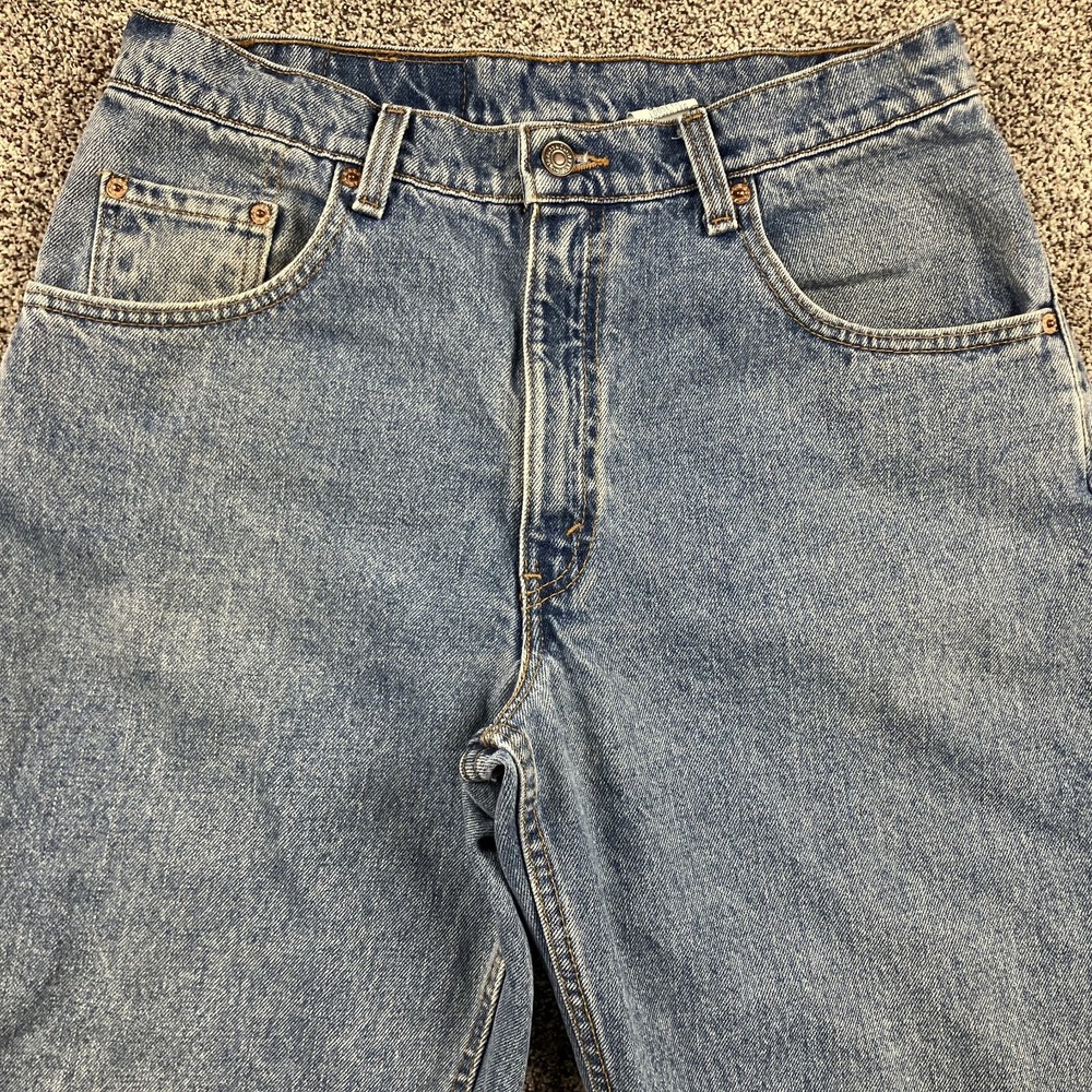 Vintage Levis Jeans 32x30 560 Orange Tab Black Wing‎ Loose Fit Tapered USA Made - Picture 2 of 12